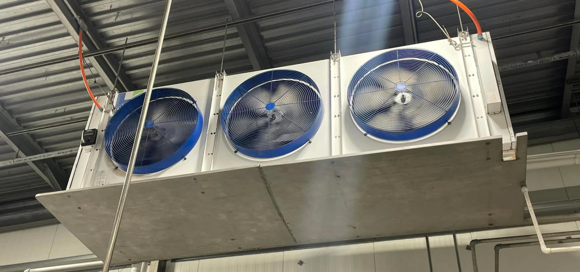 huge hvac installation on a commercial building